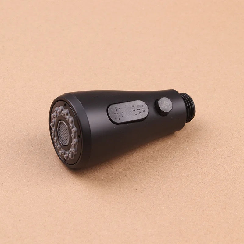 High Quality ABS Plastic Chrome Finish Kitchen Faucet Pull Out Spray Nozzle Spout Head Changed Kitchen Faucet Accessories