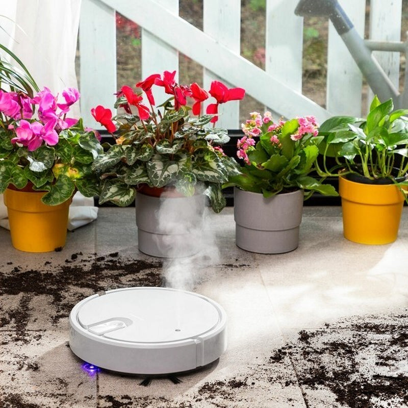 Robot Aspirapolvere e Lavapavimenti 5 in 1 con Funzione di Lucidatura, Disinfezione e Luce UV