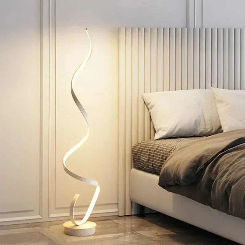 Istanbul Dimmable LED Spiral Floor Lamp 130 cm – Modern and Elegant Design