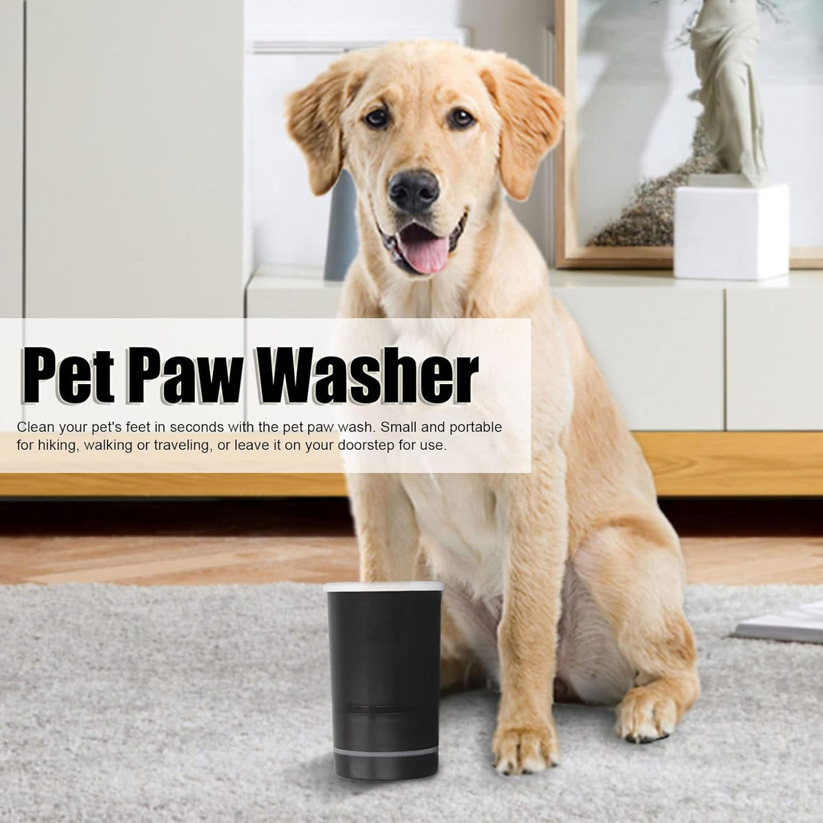 Pulisci Zampe Cane, Lava Zampe per Cani, USB Ricaricabili Spazzole Morbide Lavazampecani, Pulisci Zampe Cane Portatile per Cani Di Piccola E Media Taglia