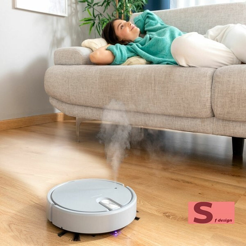 Robot Aspirapolvere e Lavapavimenti 5 in 1 con Funzione di Lucidatura, Disinfezione e Luce UV