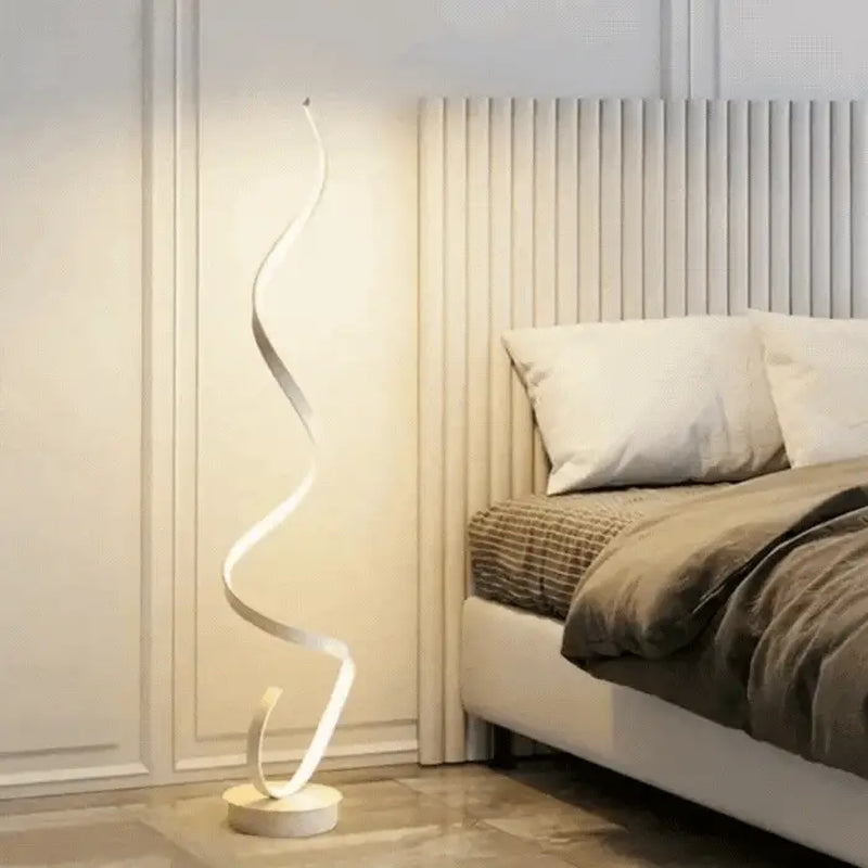 Istanbul Dimmable LED Spiral Floor Lamp 130 cm – Modern and Elegant Design