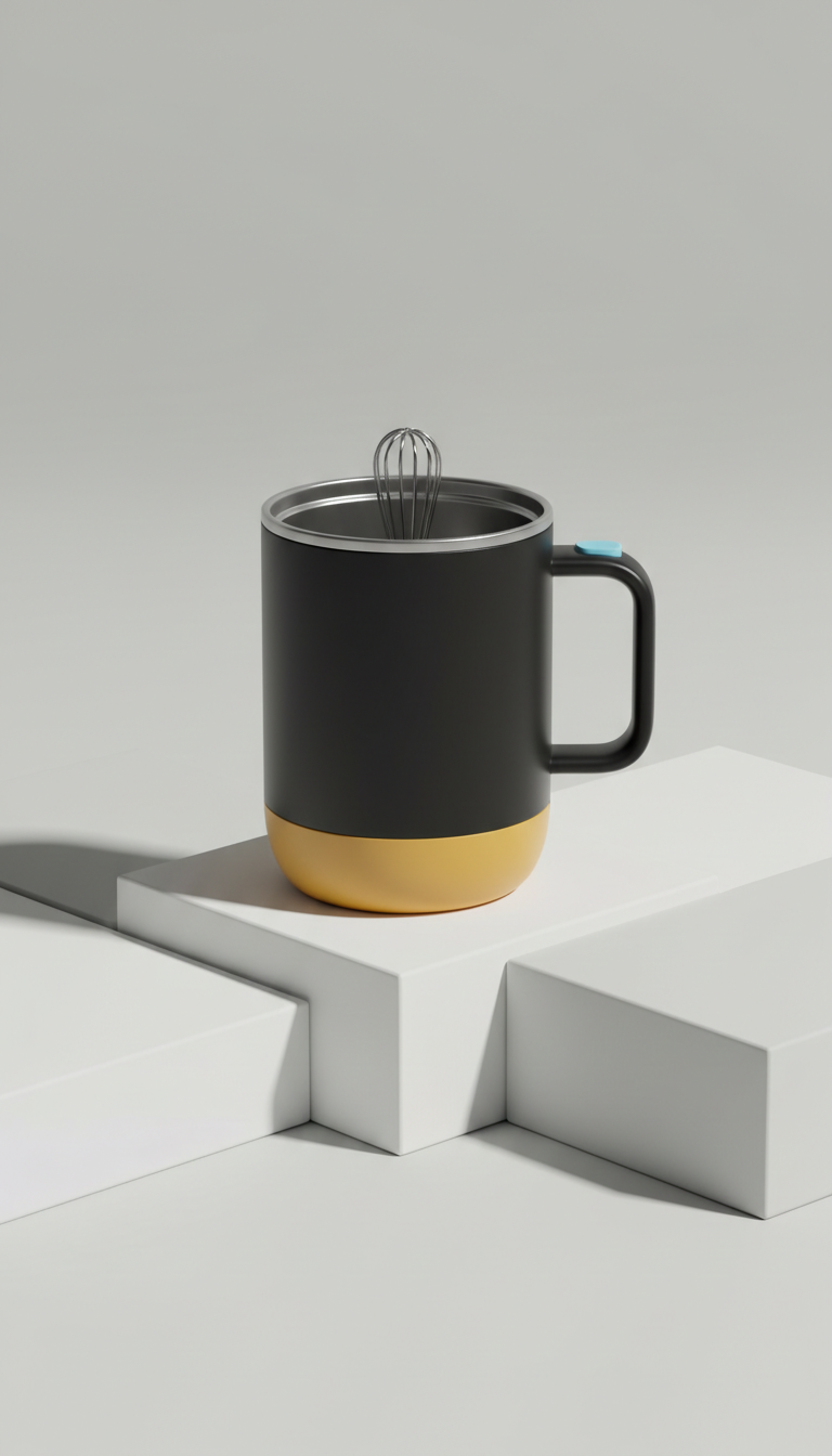Tazza auto-mescolante compatta