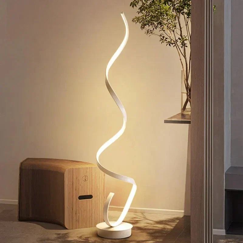 Istanbul Dimmable LED Spiral Floor Lamp 130 cm – Modern and Elegant Design